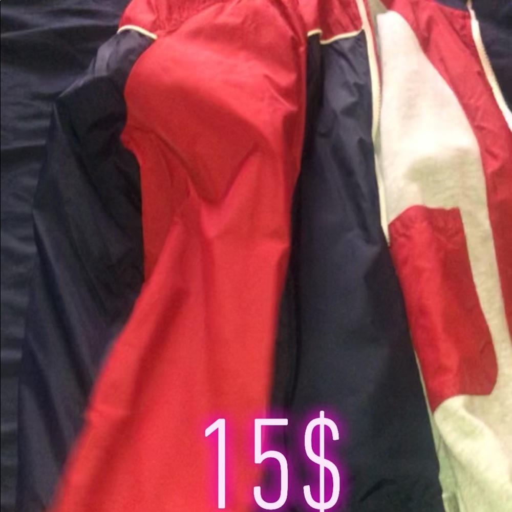 Zip up windbreaker with zip pockets
